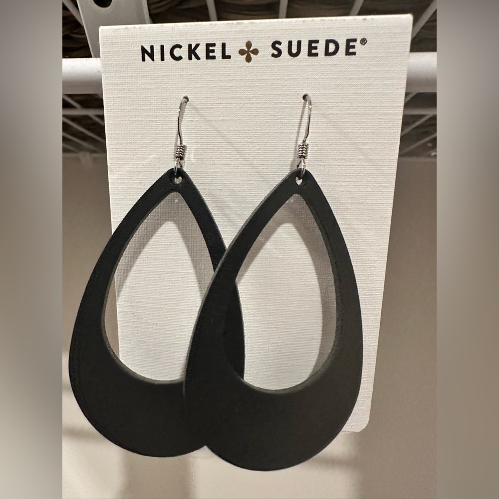 Nickel & Suede Earrings